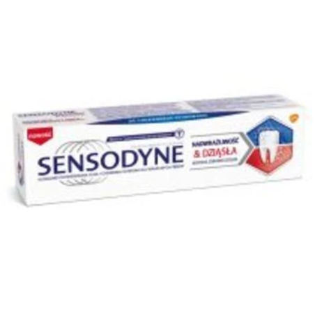 Sensodyne Nadwrażliwość & Dziąsła Caring Mint Pasta z fluorem do nadwrażliwych zębów i dziąseł o smaku miętowym, 75 ml